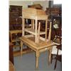 Image 1 : A Victorian pine washstand, and two pine tables...