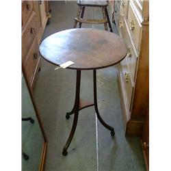 A mahogany occasional table (a.f), H 71cms Dia. 49.5cms...