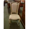Image 1 : A set of six Continental painted dining chairs, and a matching extending dining table, L 262cms (...