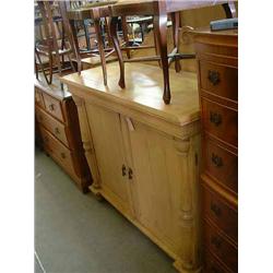 A 19th century Continental pine chiffonier, H 130cms W 122cms...