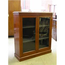 A Victorian stained beech bookcase, H 107cms W 96.5cms...