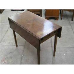 A Georgian style mahogany pembroke table, W 90cms D 48cms...