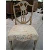 Image 1 : A pair of 19th century Hepplewhite style painted shield-back side chairs (a.f.)....