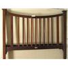 Image 1 : An Edwardian inlaid mahogany head-and-foot bedstead by Maple & Company (modified), W 138.5cms...