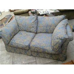 A modern two-seat settee....