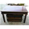 Image 1 : An Indian hardwood table and a cabin trunk, H 77.5cms L 135.5cms and L 91cms...