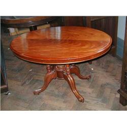 A Victorian satin walnut centre table, L 122cms W 89cms...