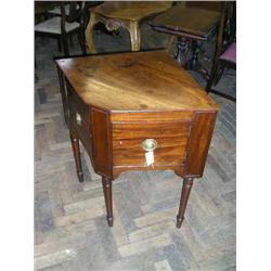 A mahogany corner cabinet, H 82.5cms W 81cms...