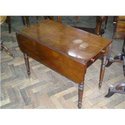 A Regency mahogany pembroke table, W 91.5cms D 50cms...