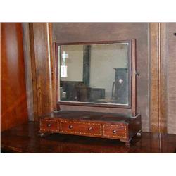 A 19th century mahogany toilet mirror, H 54.5cms W 55cms...