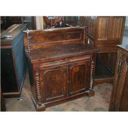 A Victorian walnut chiffonier, H 121cms W 105cms...