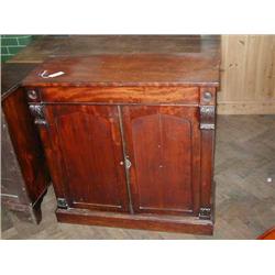 A Victorian mahogany chiffonier (a.f), H 92cms W 92cms...