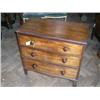 Image 1 : A 19th century mahogany chest, H 80cms W 83.5cms...