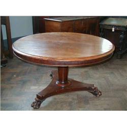 An early Victorian mahogany breakfast table, H 76cms Dia 119cms...