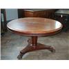 Image 1 : An early Victorian mahogany breakfast table, H 76cms Dia 119cms...