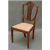 Image 1 : A set of six Hepplewhite style mahogany dining chairs...