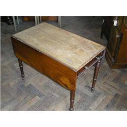 A George IV mahogany pembroke table, W 91.5cms D 81cms...