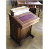 Image 1 : A Victorian walnut davenport, H 89cms W 58.5ins...
