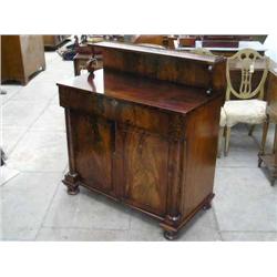 A Victorian mahogany chiffonier, H 114cm W 104cms...