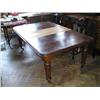 Image 1 : A Victorian mahogany extending dining table (with additional leaf), L 195cms (max) W 119cms...
