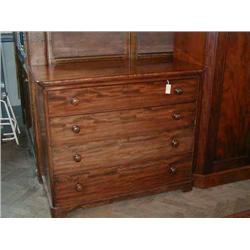 A Victorian mahogany chest of drawers, H 111cms W 131.5cms...
