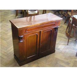 A Victorian mahogany chiffonier, H 84.5cms W 89.5cms...