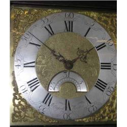 A George III mahogany longcase clock by William Russell, Wootton, H 216cm W 49.5cm...