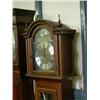 Image 1 : A reproduction mahogany longcase clock, H 190.5cms W 46cms...
