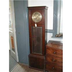 An oak longcase clock, circa 1930, H 188cms W 56cms...