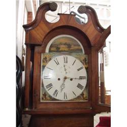 A Victorian oak longcase clock, H 213cms W 53cms...
