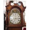 Image 1 : A Victorian oak longcase clock, H 213cms W 53cms...