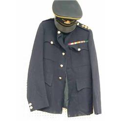 A Pays Corps Captain's tunic, cap and spurs...