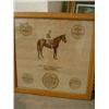 Image 1 : A 1930's equestrian woolwork picture, 'Brown Jack', 47cms x 47cms...