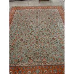 A pale blue ground Persian carpet, L 373cms W 282cms...