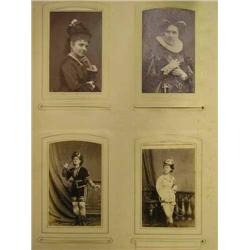 A Victorian photograph and scrap album...