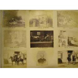 A Victorian family photograph album and four other volumes...