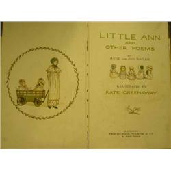 GREENAWAY (Kate), Illustrator - Little Ann and Other Poems...