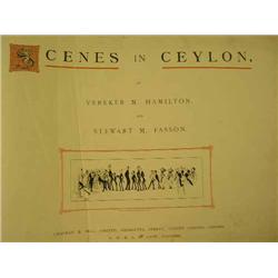 HAMILTON AND FASSON - Scenes in Ceylon (1 vol)...
