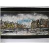 Image 1 : R Folland - two oils on canvas, 'Riviere Quai', signed, and 'Houses of Parliament 51cms x 104cms(...