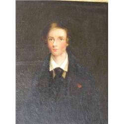 Lady Boyer (early 19th century) - portrait of a poet - oil on panel....