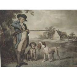 After George Morland - Partridge Shooting and Pheasant Shooting - aquatints, a pair, 44.5cms x 52...
