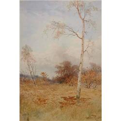 Charles Pigott (1870-1949) - watercolour - moorland landscape, signed 50cms x 34cms...