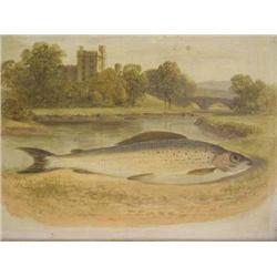 Victorian School - oil on board - 'Greyling, Hadden Hall, Derbyshire' Inscribed verso 15cms x 20c...