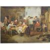 Image 1 : Follower of Wilkie - tavern interior - oil on canvas, 43cms x 57.5cms...