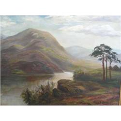 Sidney H Smith - Highland scene - oil on canvas, signed, 39cms x 49cms...