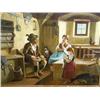 Image 1 : L Kaufman - Tyrolean interior - oil on canvas, signed, 52cms x 67.5cms...