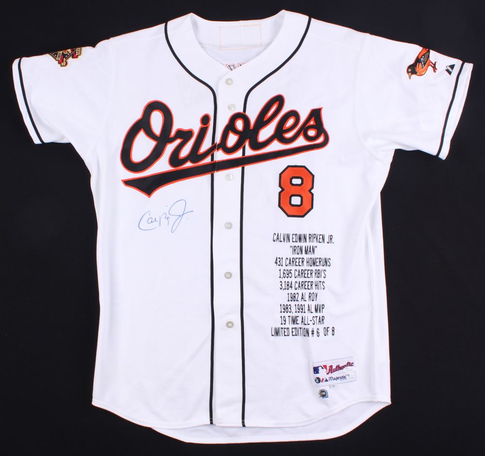 cal ripken autographed jersey
