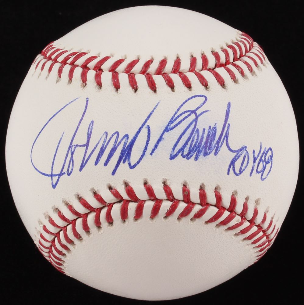 Johnny Bench Signed Oml Baseball Inscribed Roy 68 Radtke