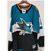 Image 3 : JOE THORNTON SIGNED SHARKS HOCKEY JERSEY W/ AJ SPORTSWORLD COA