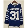 Image 1 : FREDERICK ANDERSEN SIGNED TORONTO ARENAS THROWBACK HOCKEY JERSEY W/ COA